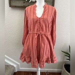 strapless open back dress Eliana Eyelet Dress in Hot Pink by ALLISON  Catherine Campbell